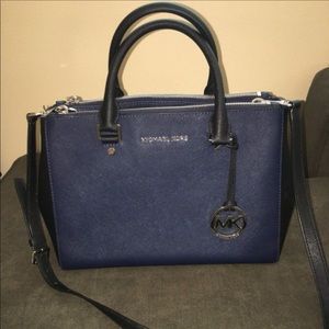 Medium Michael Kors Double Zipper Satchel
